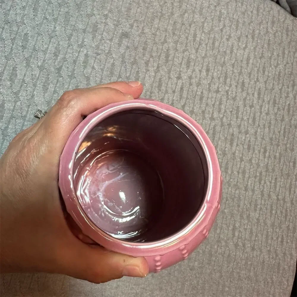 Pink Textured Ceramic Vase 10